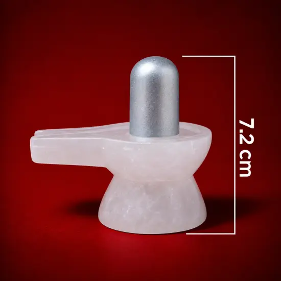 Parad Shivling 100gm with Damru Vedi